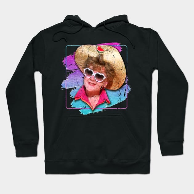 Jessica Fletcher- Retro Vintage Brush Paint Hoodie by Hursed